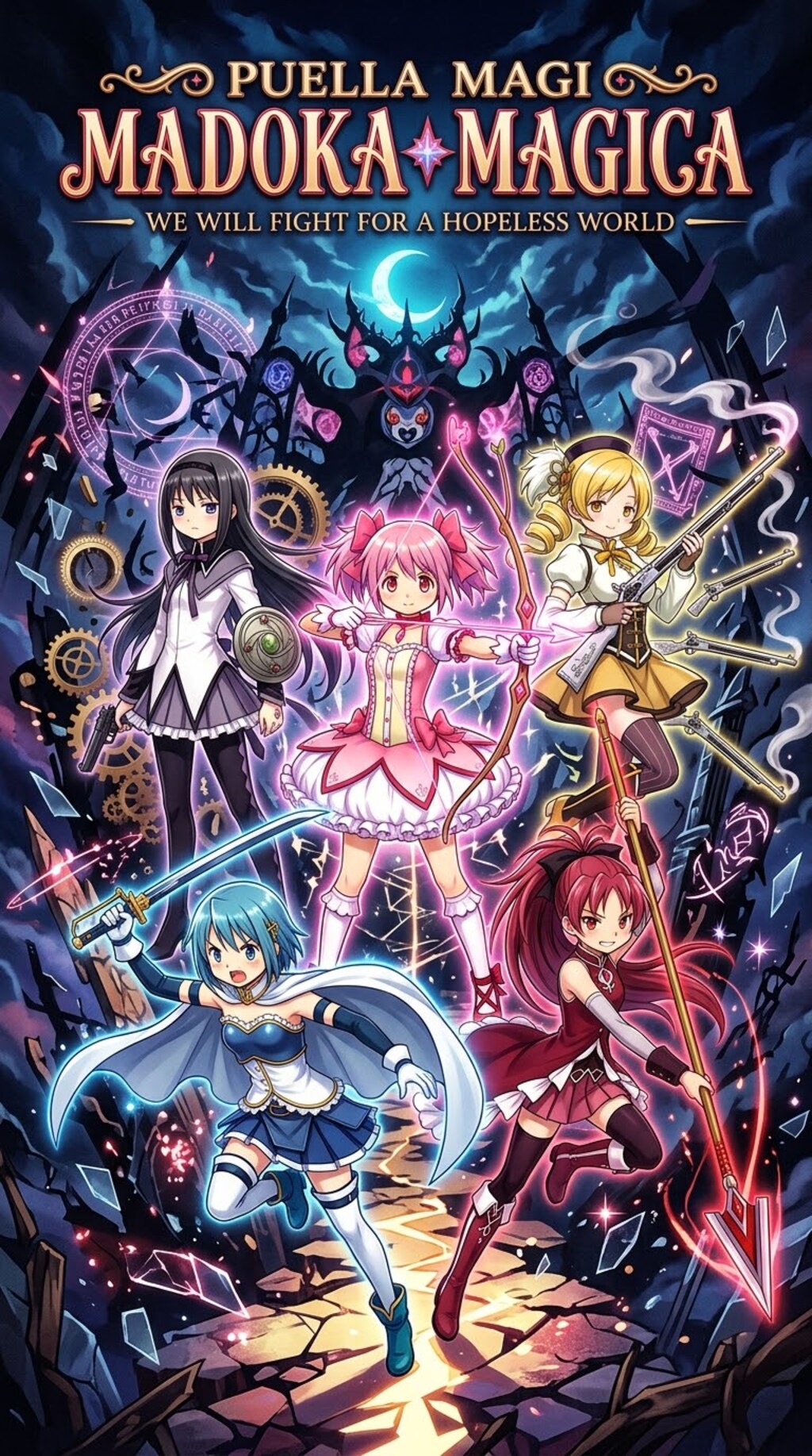 魔法少女まどかマギカ　ポスター風　2次創作