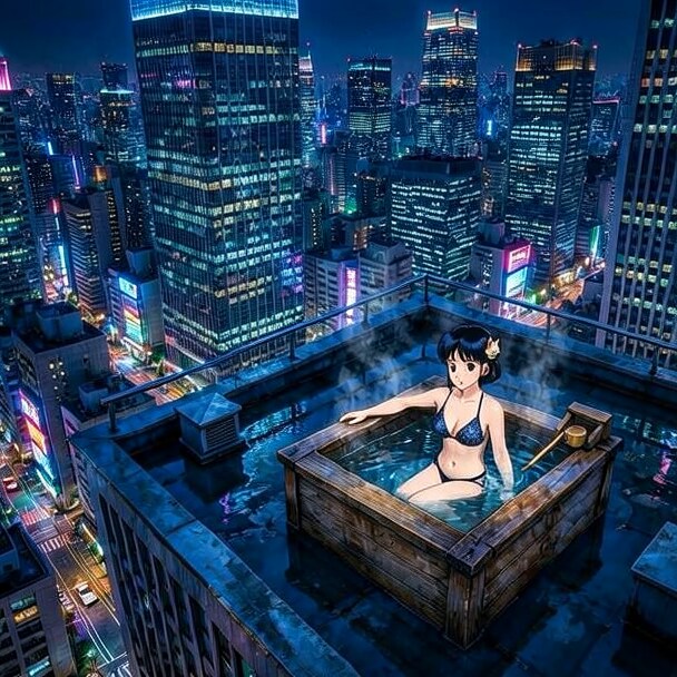 ２　360度周りが見下ろせるミニ露天風呂