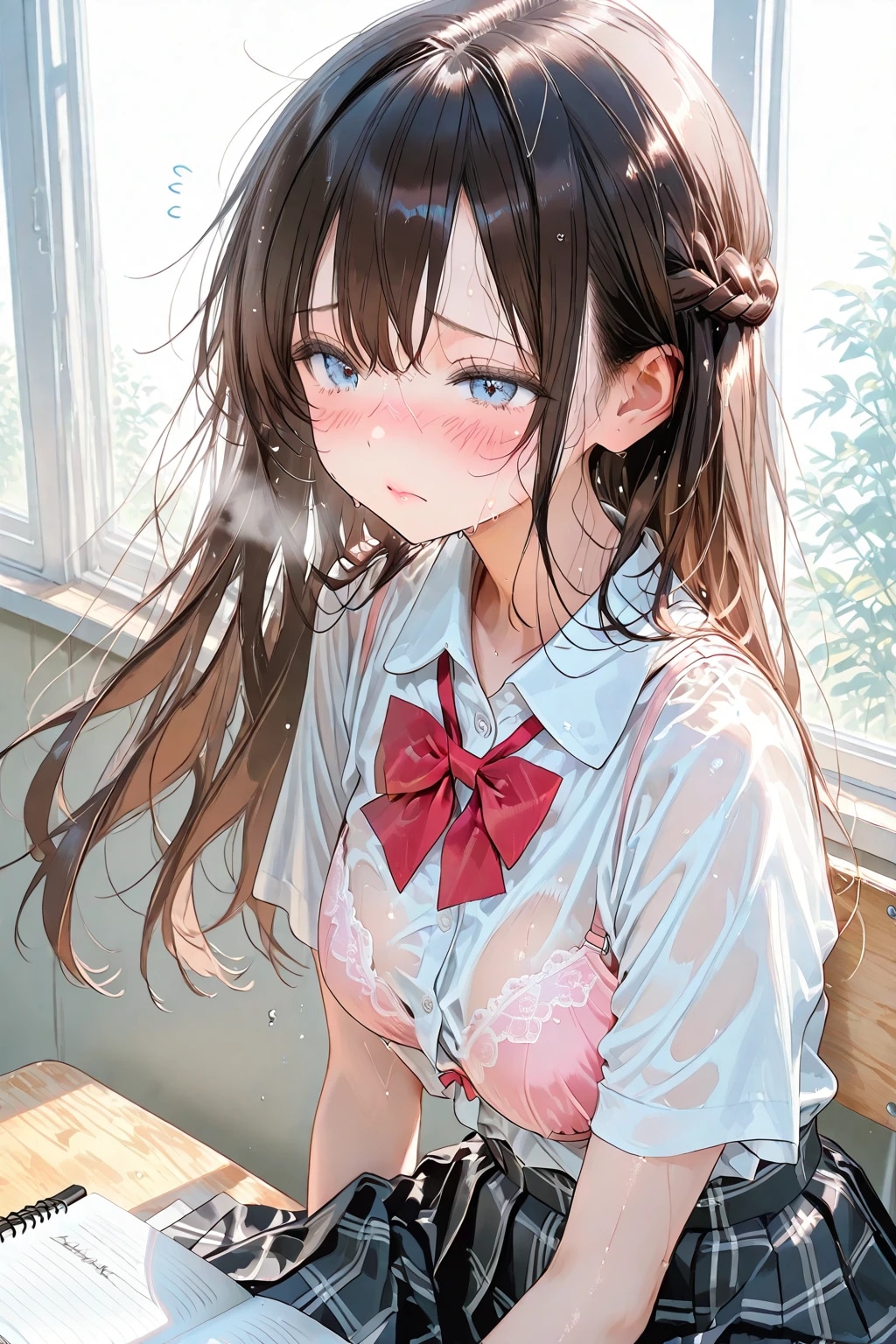 うおおおおお！　汗で透けてる！！！
