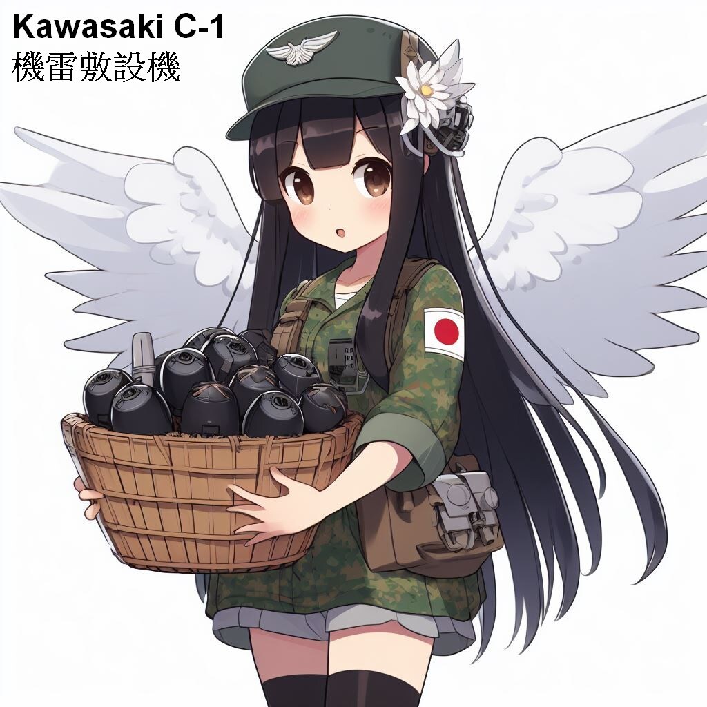 川崎C-1機雷敷設機(擬人化)