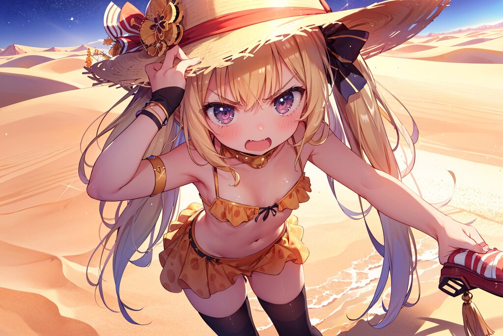 なんでこんな所に連れてくるのよ！！（砂漠）