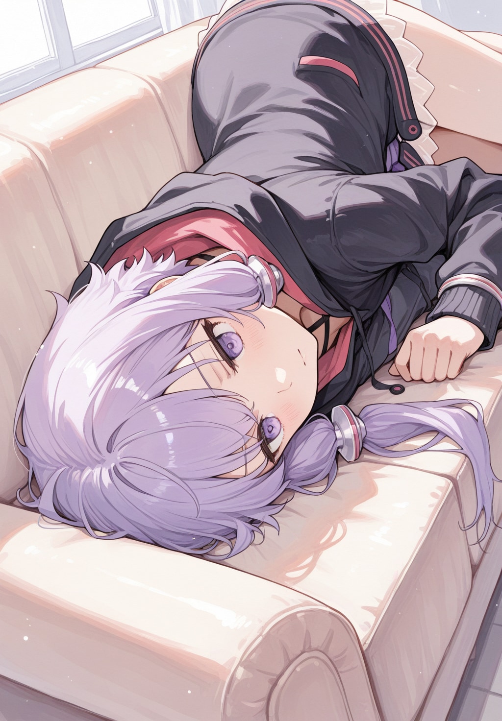 結月ゆかり_ソファー