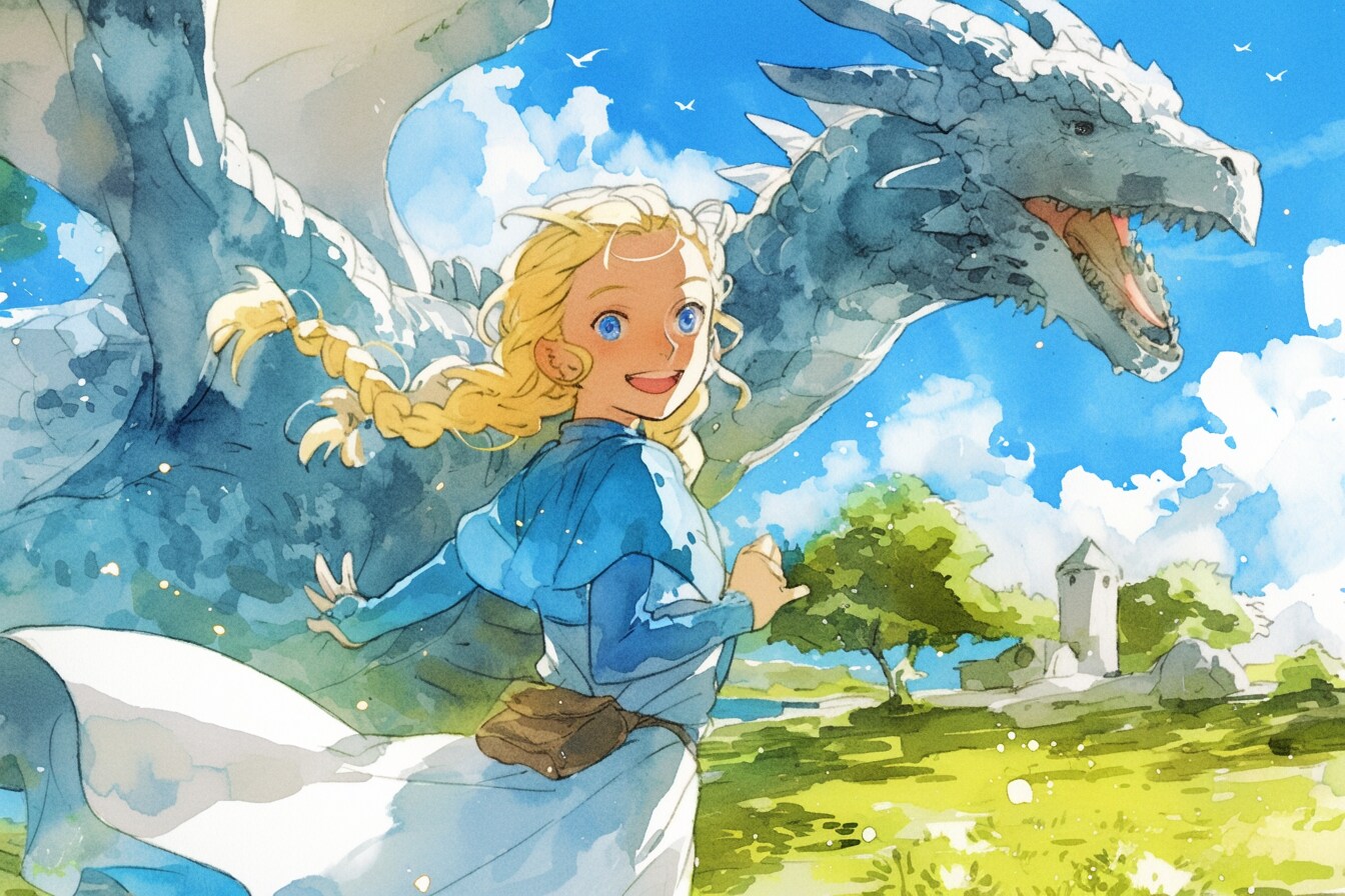 ドラゴンと少女（竜騎士）27 | の人気AIイラスト・グラビア