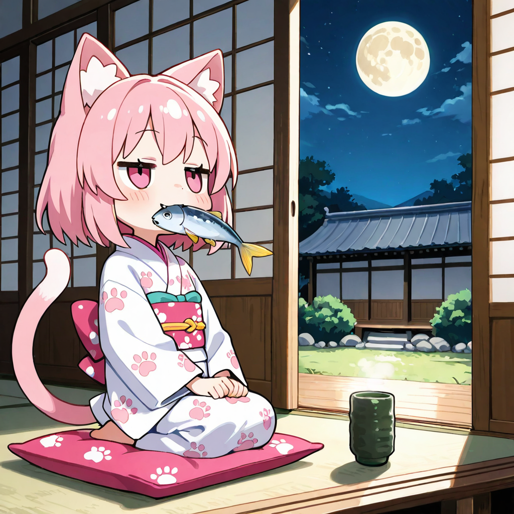 やっぱり、お月見にはにゃまざかにゃだにゃ！！