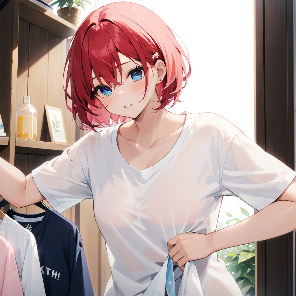 あーらいたてのシャツー♪
