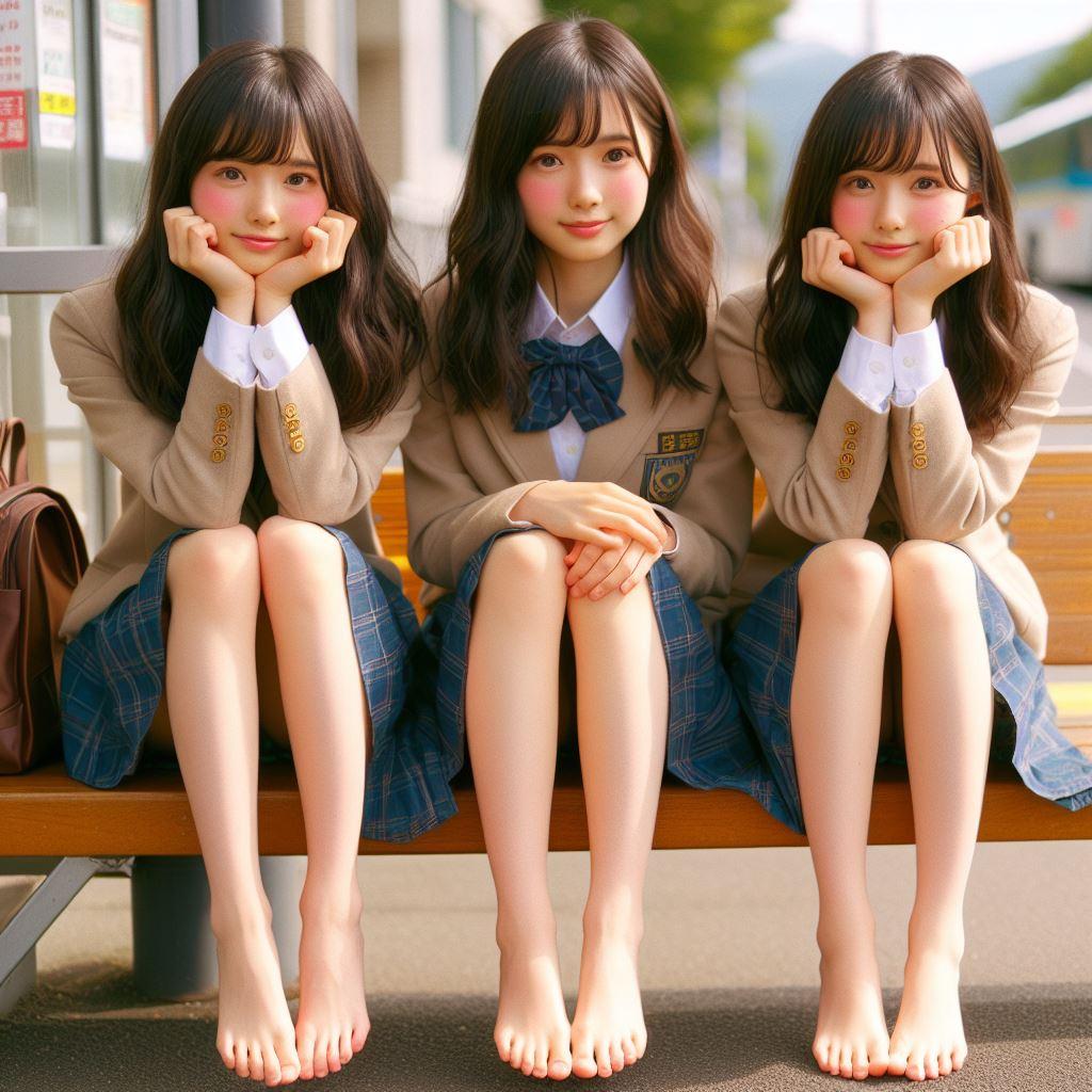 靴を忘れた3人のJK