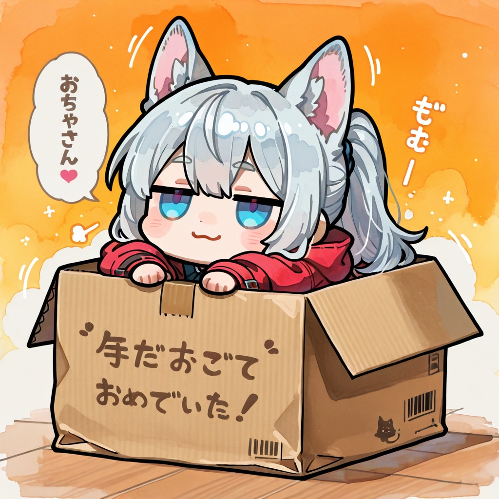 段ボールに入れた