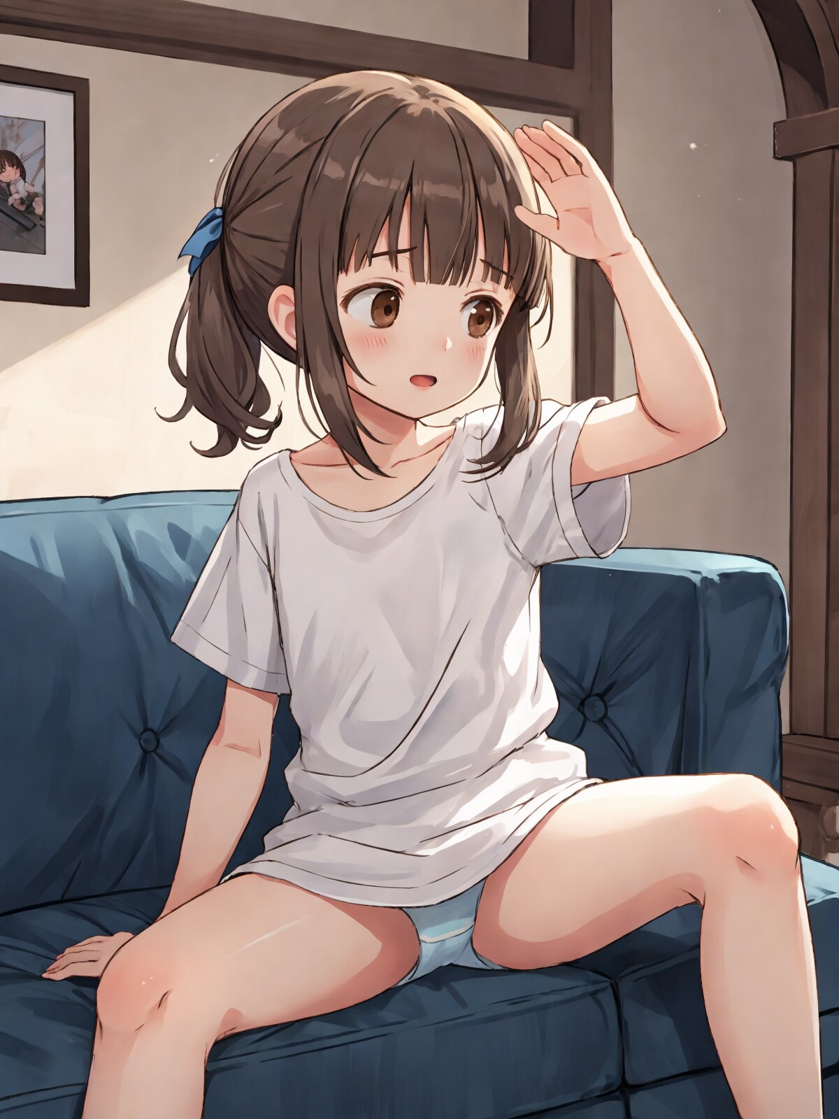 テレビに夢中にて