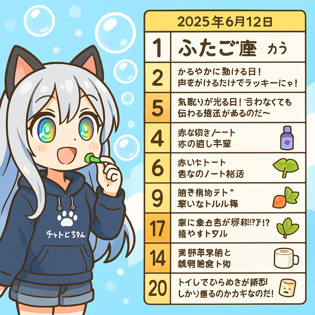 06/12の　チャトピちゃん占い | の人気AIイラスト・グラビア