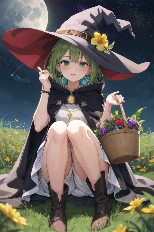 ハーブ摘みの魔女 | の人気AIイラスト・グラビア
