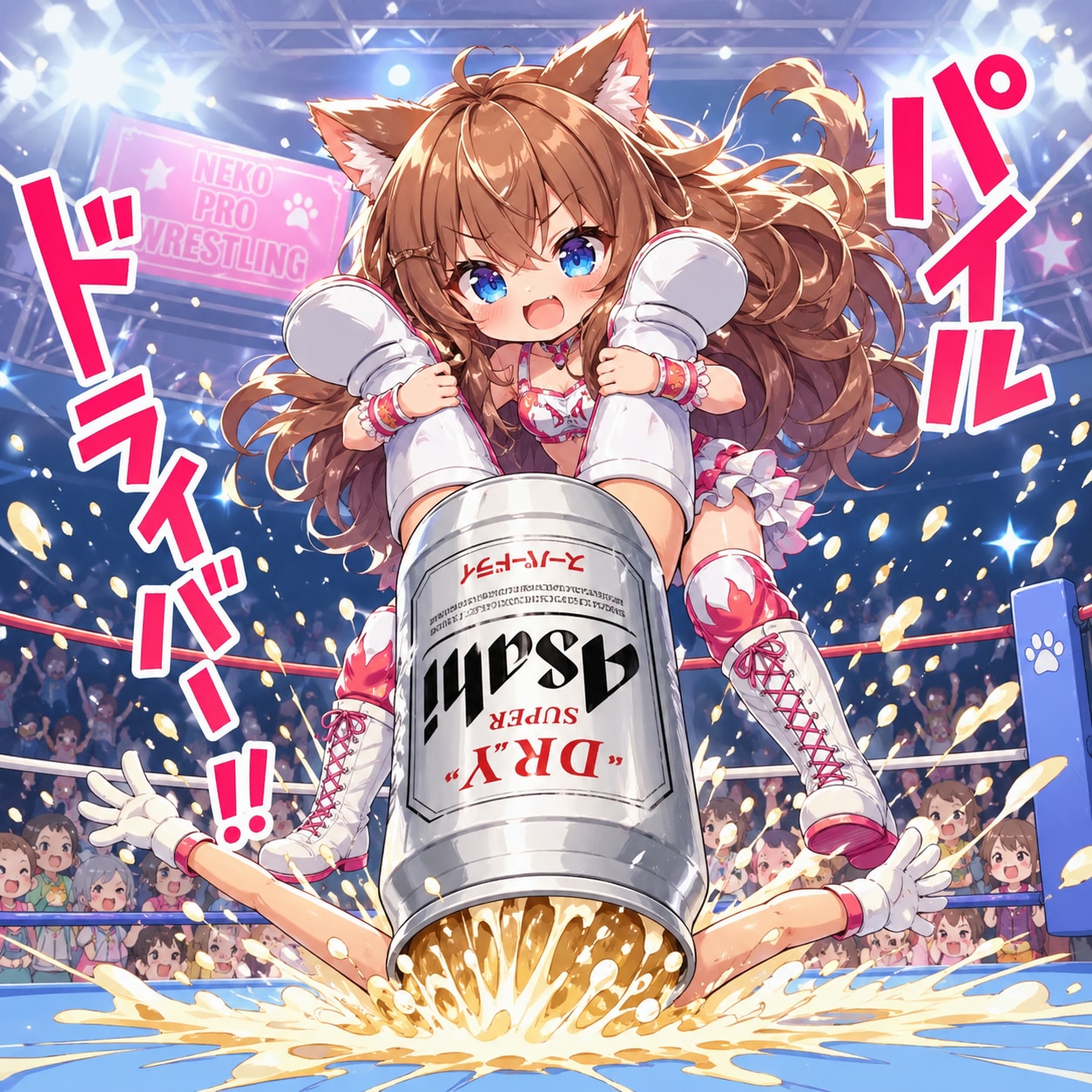 プロレス技をかける小さな女の子 | の人気AIイラスト・グラビア