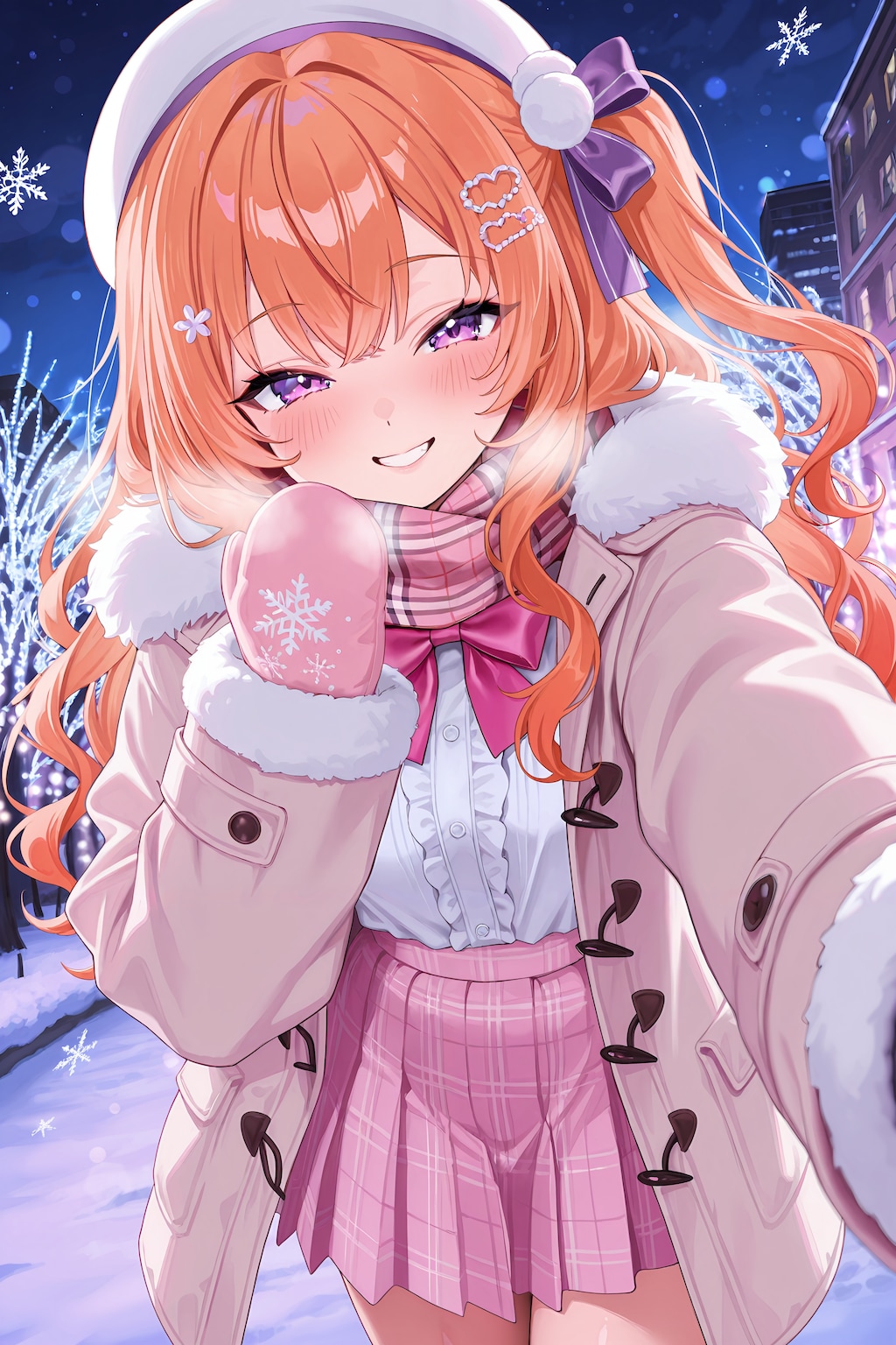 雪夜に溶ける微笑み