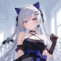 猫耳少女とドレス 2枚目