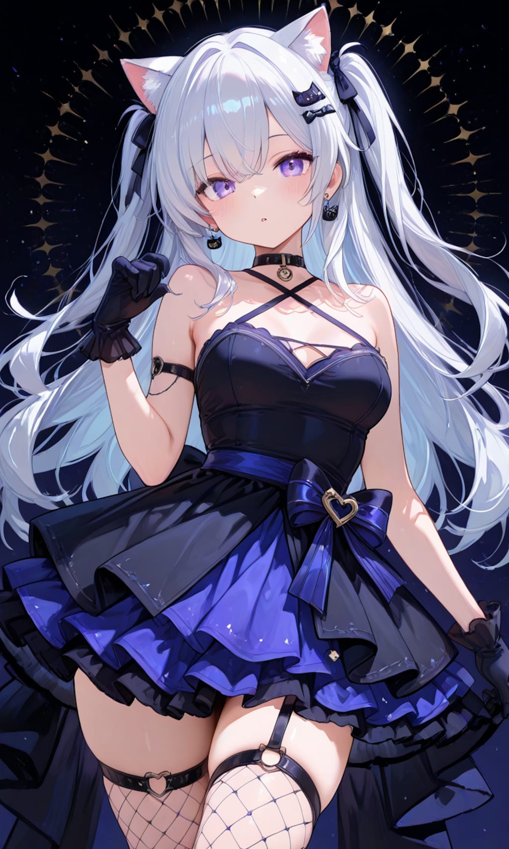 猫耳少女とドレス