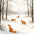 シマエナガと雪景色 11枚目