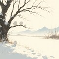 シマエナガと雪景色 8枚目