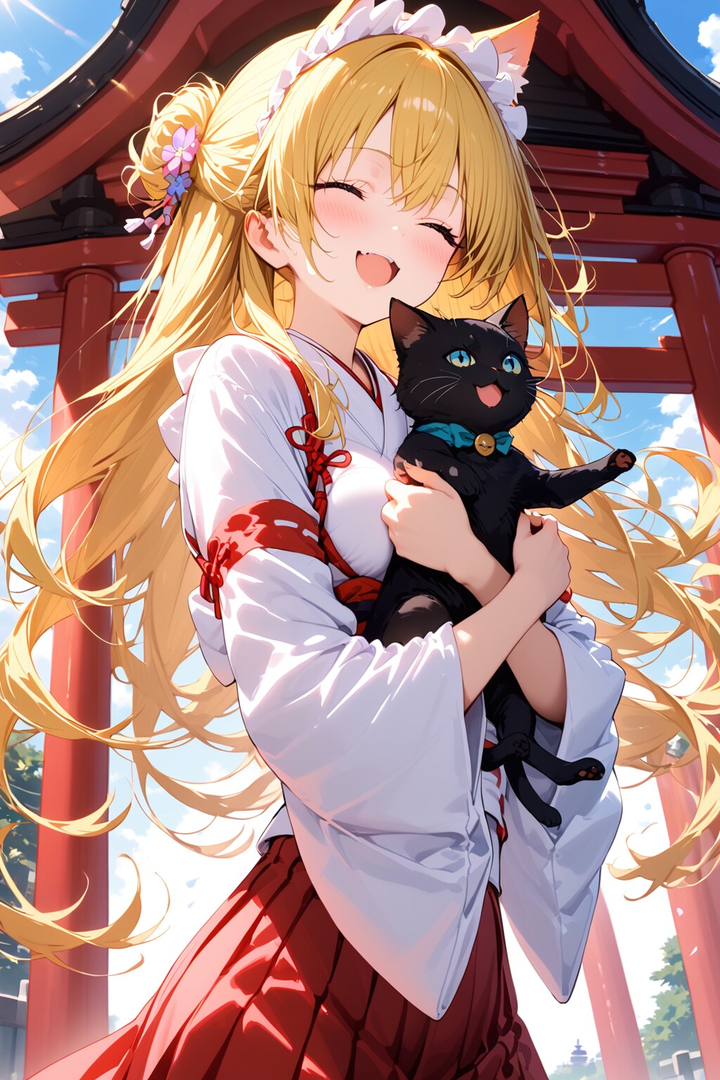 クロネさんを抱っこ！ | の人気AIイラスト・グラビア