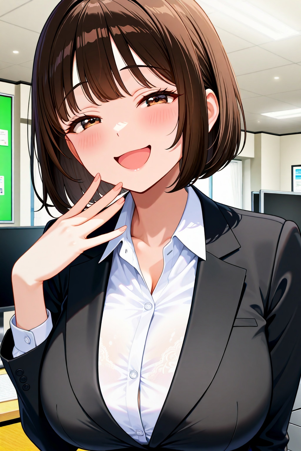 proudly smiling＆smug face（ドヤ顔） | の人気AIイラスト・グラビア