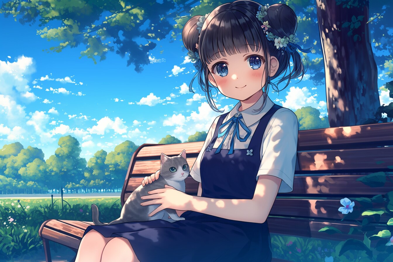 猫🐈とおだんごちゃん🍡✨138 | の人気AIイラスト・グラビア