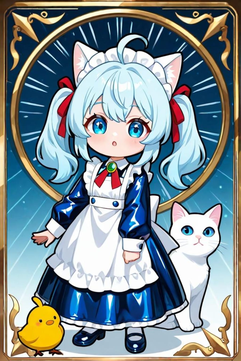 猫耳ちゃんとひよこ