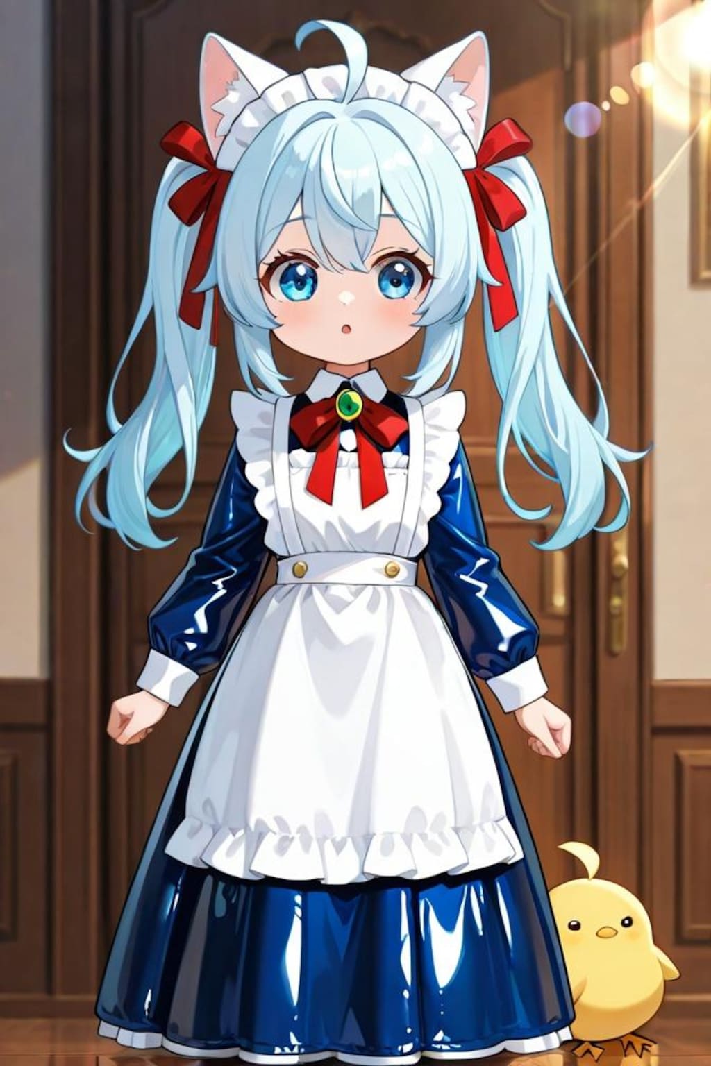 猫耳ちゃんとひよこ