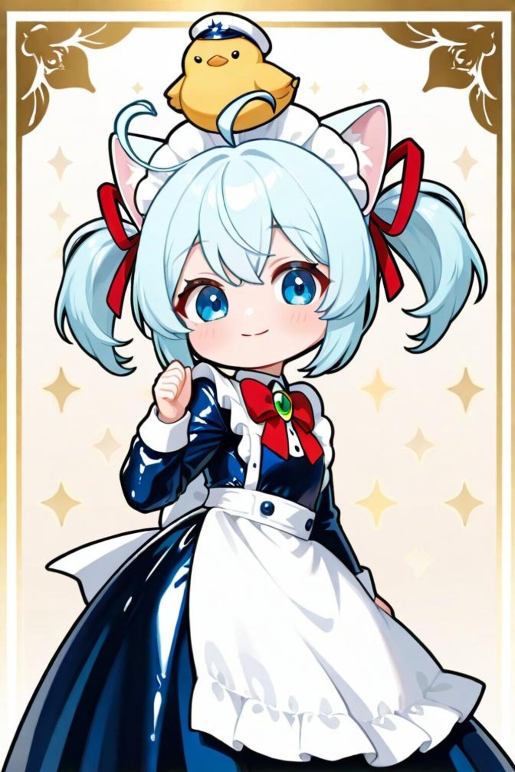 猫耳ちゃんとひよこ