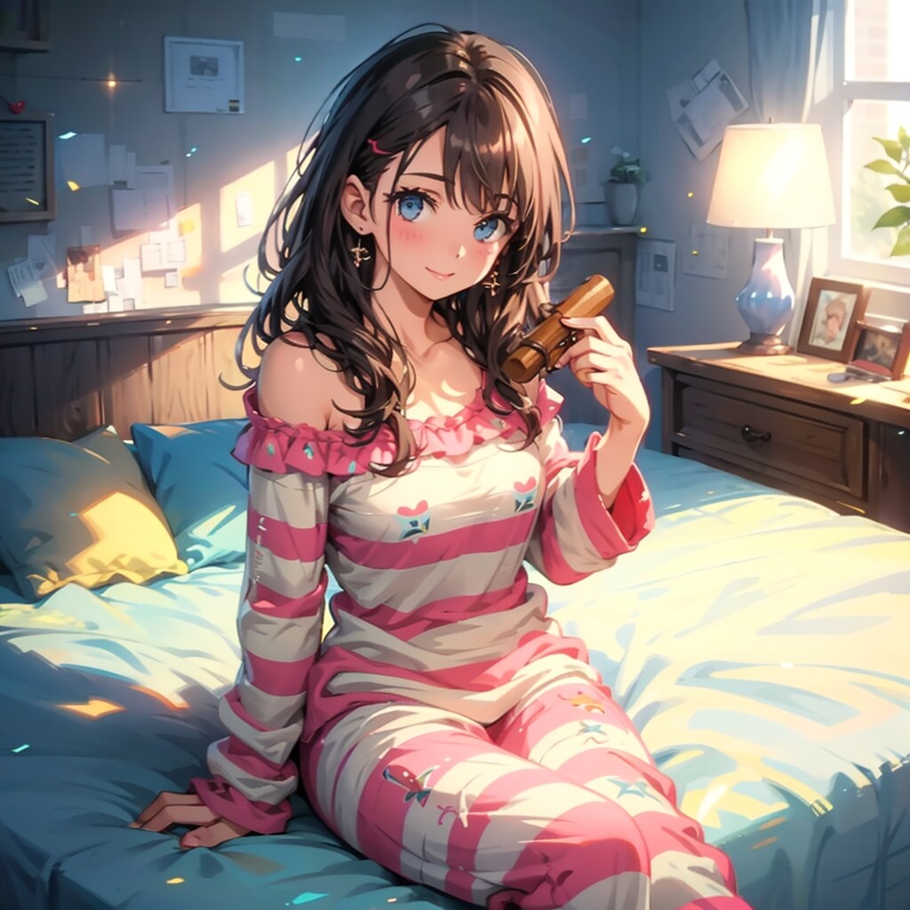 寝起きの少女
