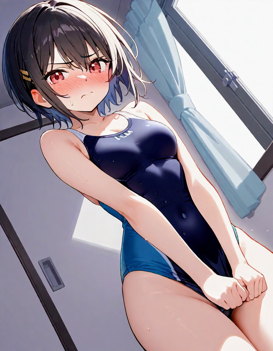泳げない、スク水お姉やんブラック🖤