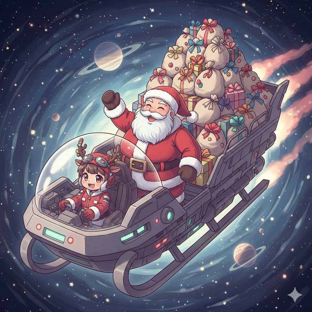 SF橇のサンタさん | の人気AIイラスト・グラビア