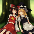 V4フル版　東方　博麗霊夢　霧雨魔理沙　木の下でスヤスヤ 6枚目