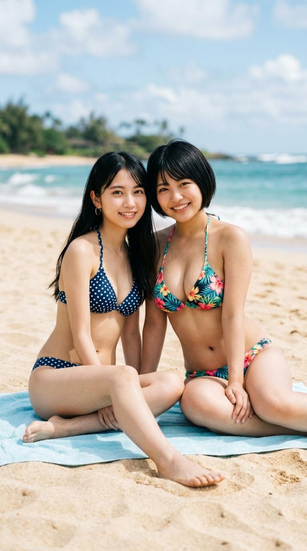 仲良し水着女の子