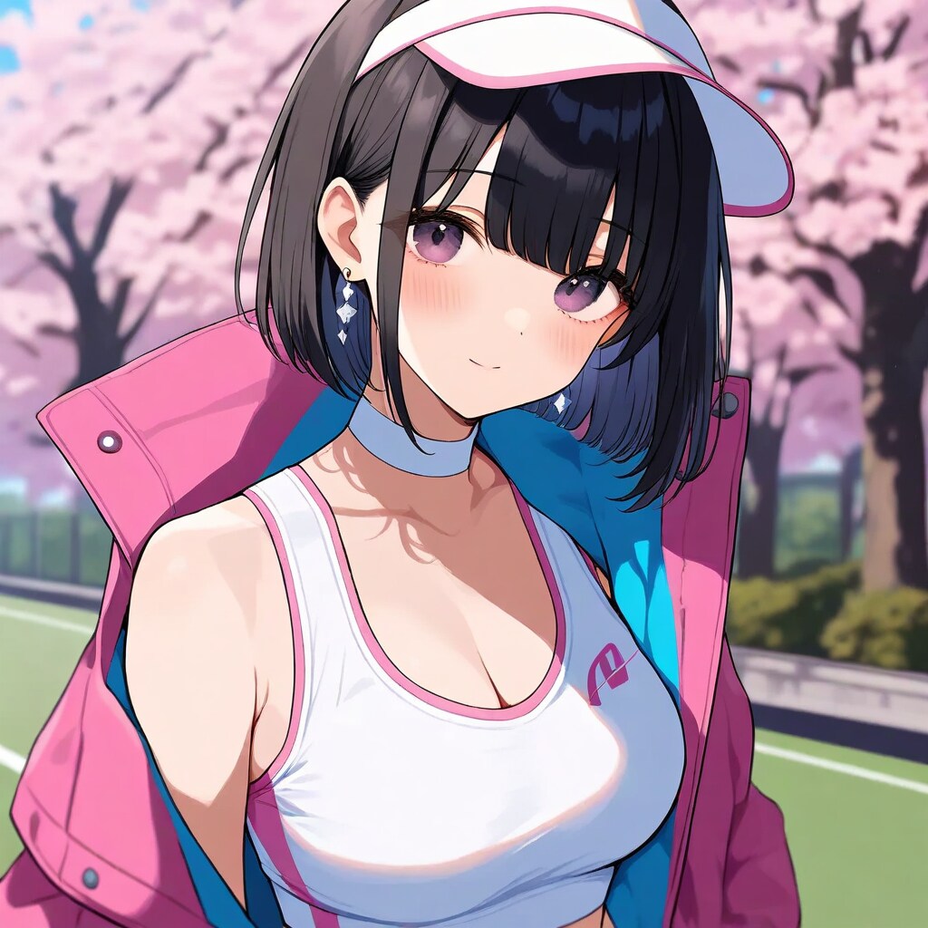 テニスウェアの女の子