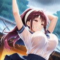 雨の中踊るお姉さん02 3枚目
