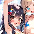 ヌーブラ式ビキニ水着三人娘 雅と真帆と桃2 『まあいいや、ぺったんこだって気にしな～い♪』 5枚目