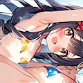 ヌーブラ式ビキニ水着三人娘 雅と真帆と桃2 『まあいいや、ぺったんこだって気にしな～い♪』 3枚目