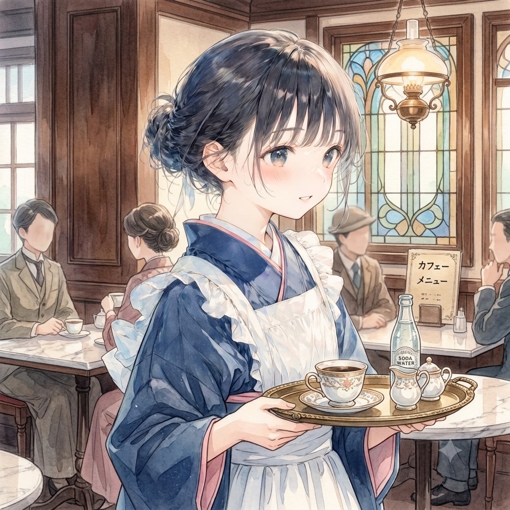 かふぇで給仕
