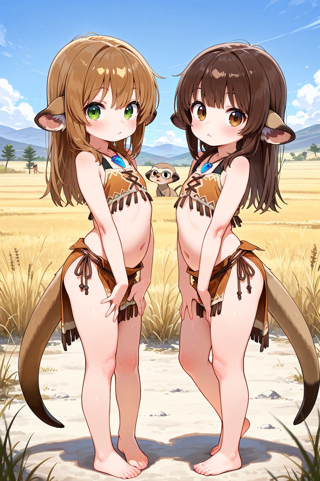 サバンナに住むミーアキャット