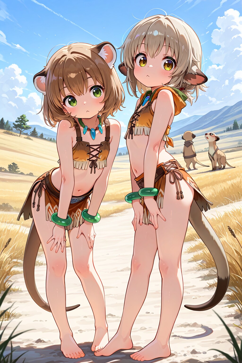 サバンナに住むミーアキャット
