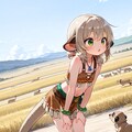 サバンナに住むミーアキャット 2枚目