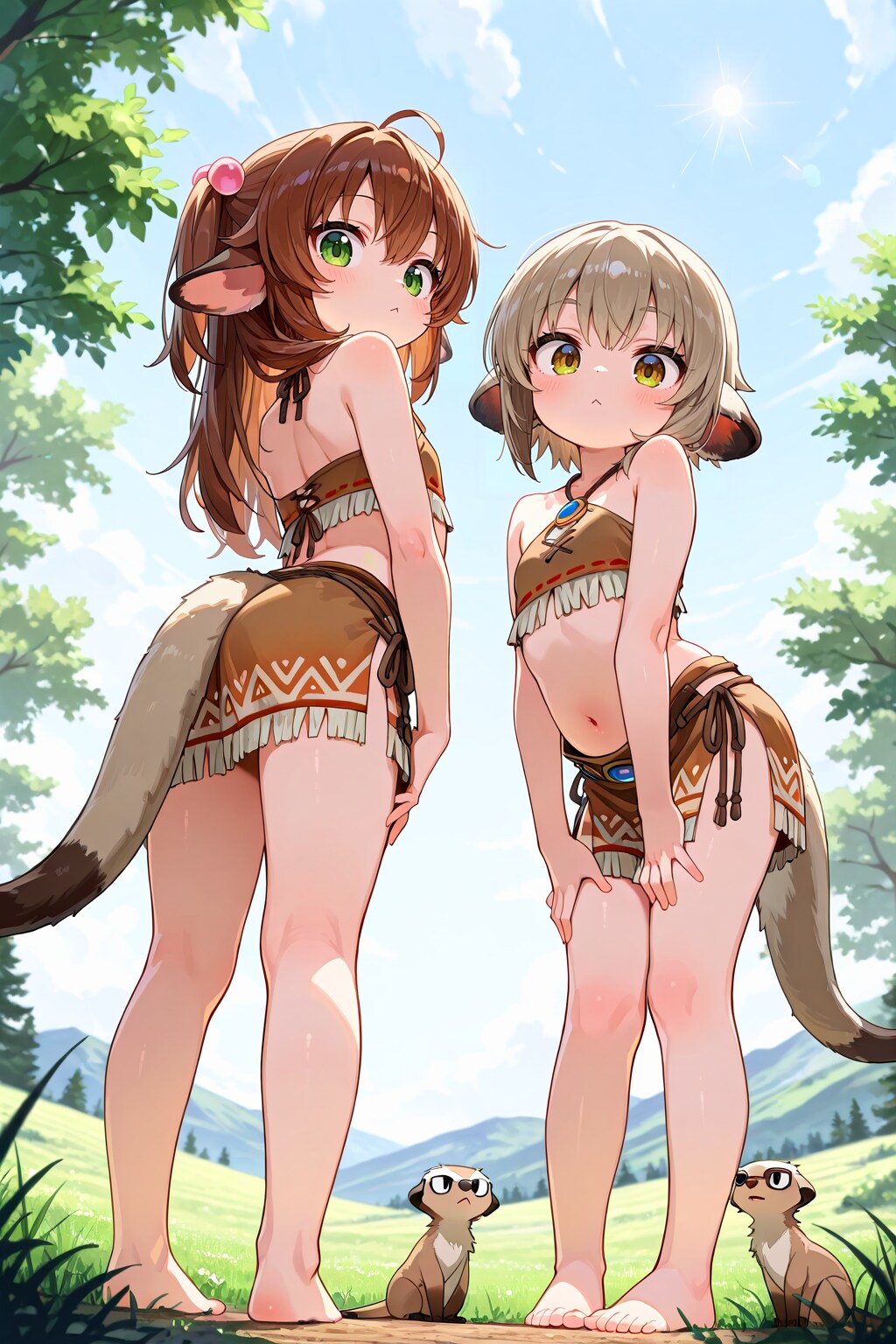 サバンナに住むミーアキャット