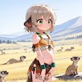 サバンナに住むミーアキャット 6枚目