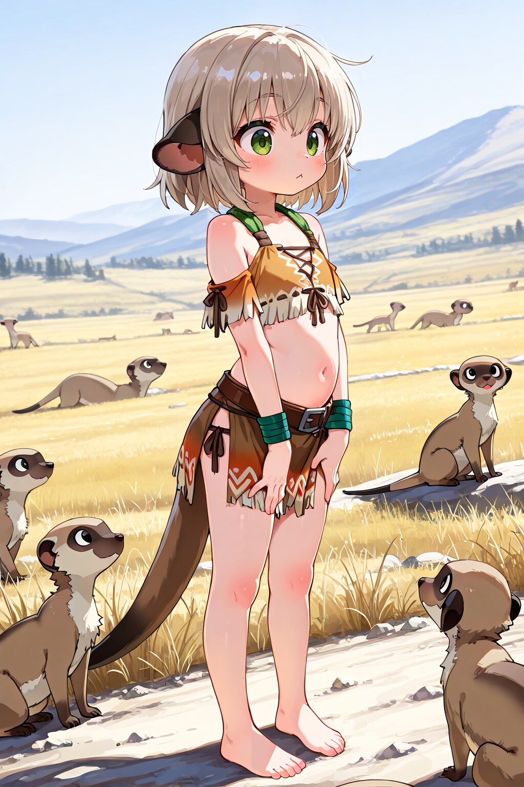 サバンナに住むミーアキャット