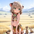 サバンナに住むミーアキャット 3枚目