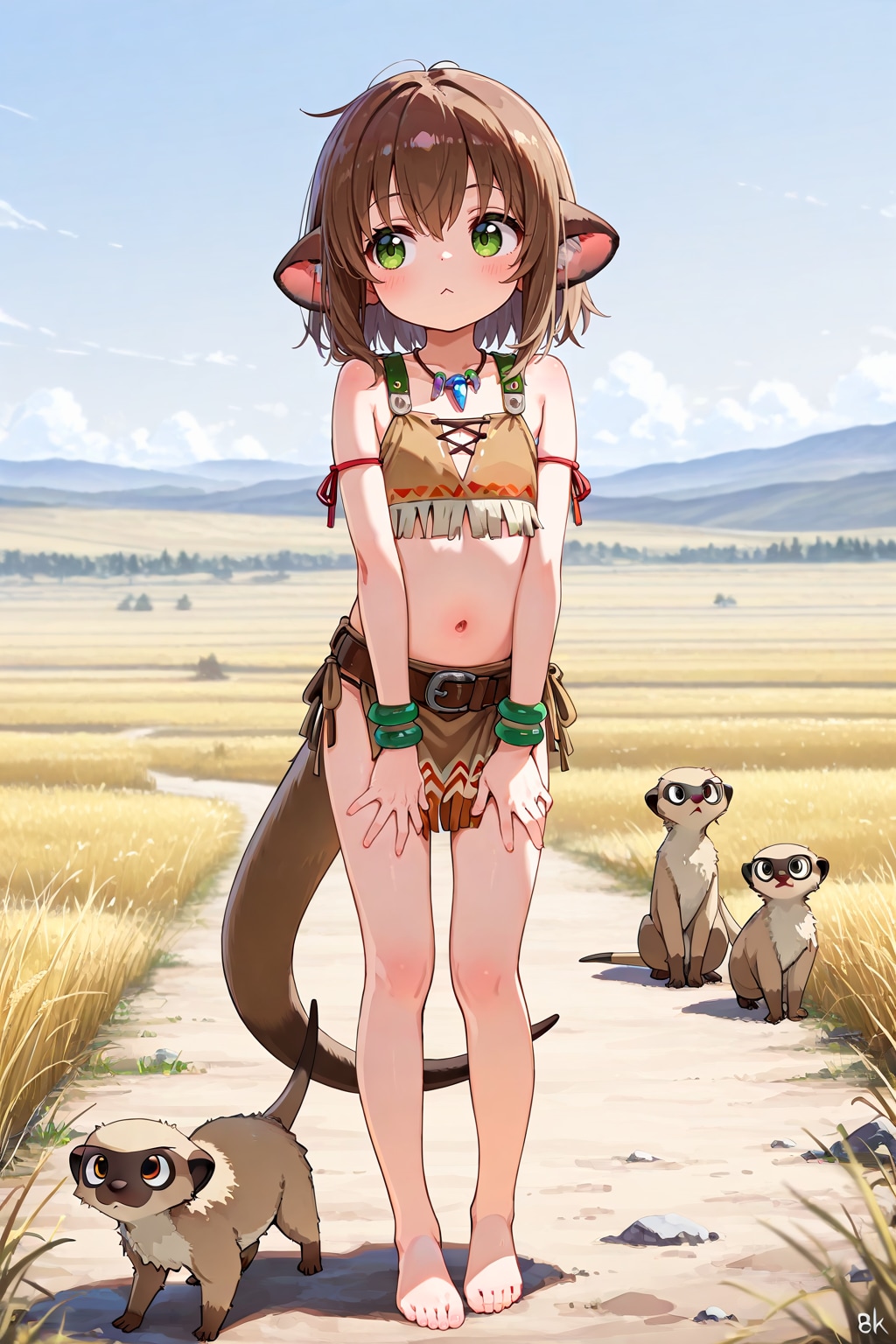 サバンナに住むミーアキャット