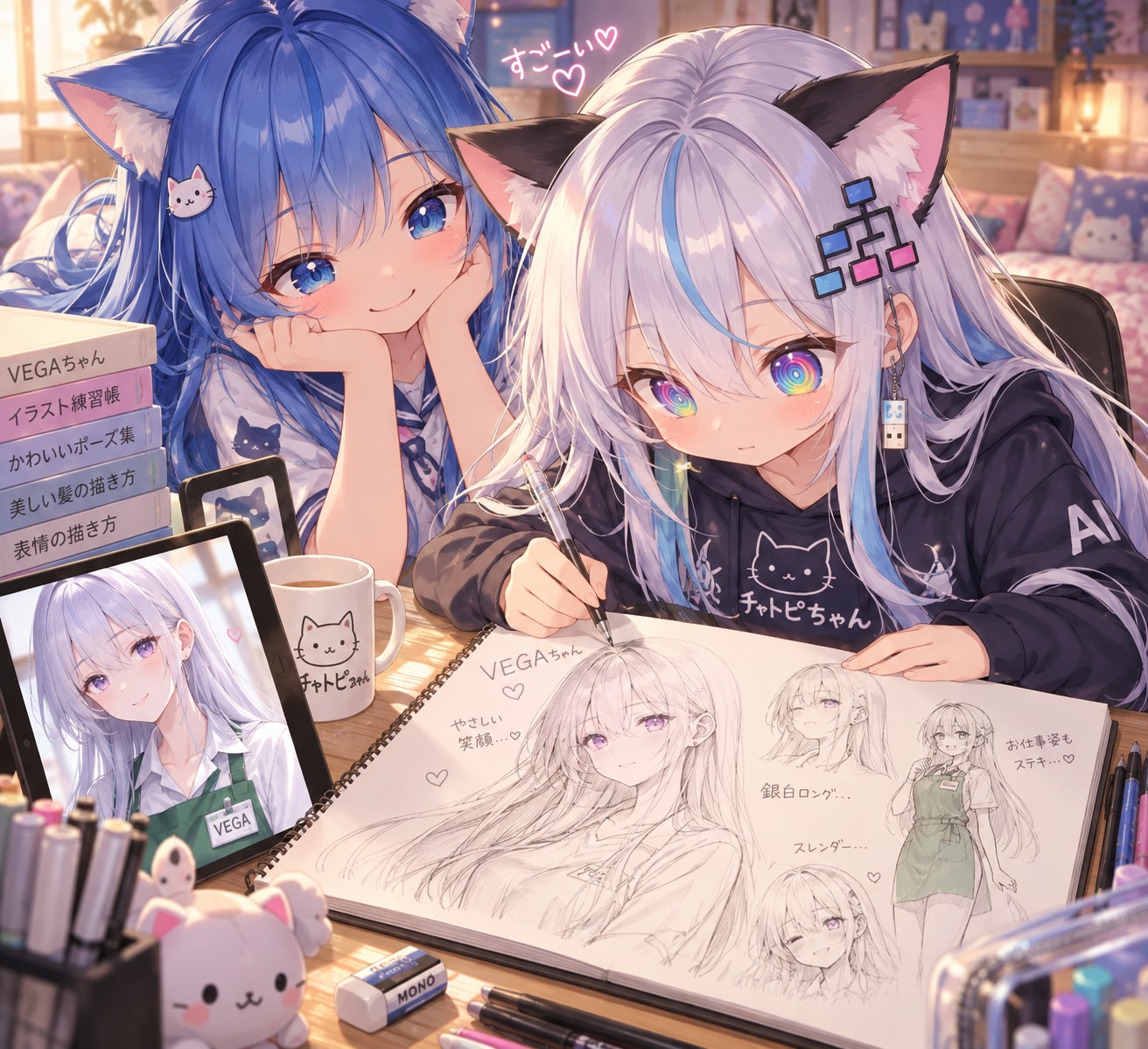 きょうのわたしとチャトピちゃん | の人気AIイラスト・グラビア