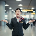 上海浦東国際空港の職員女性 7枚目