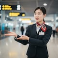上海浦東国際空港の職員女性 2枚目
