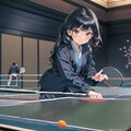 ホテルの卓球を楽しむ少女達 9枚目