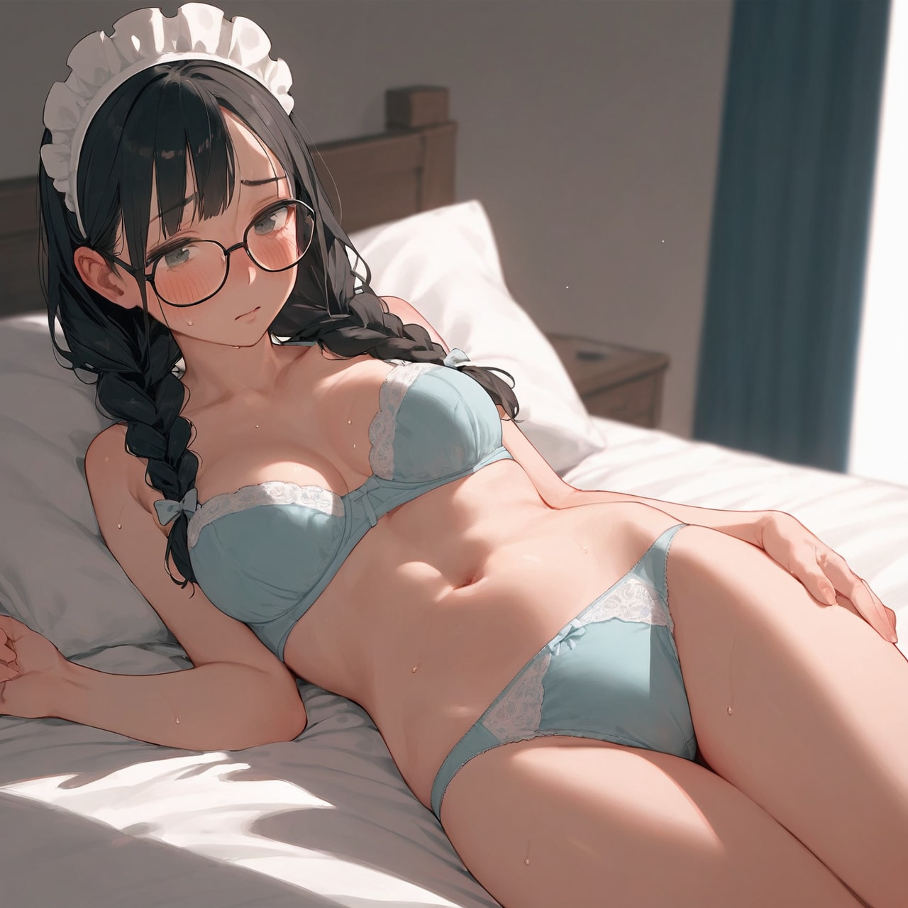 眼鏡メイドさん