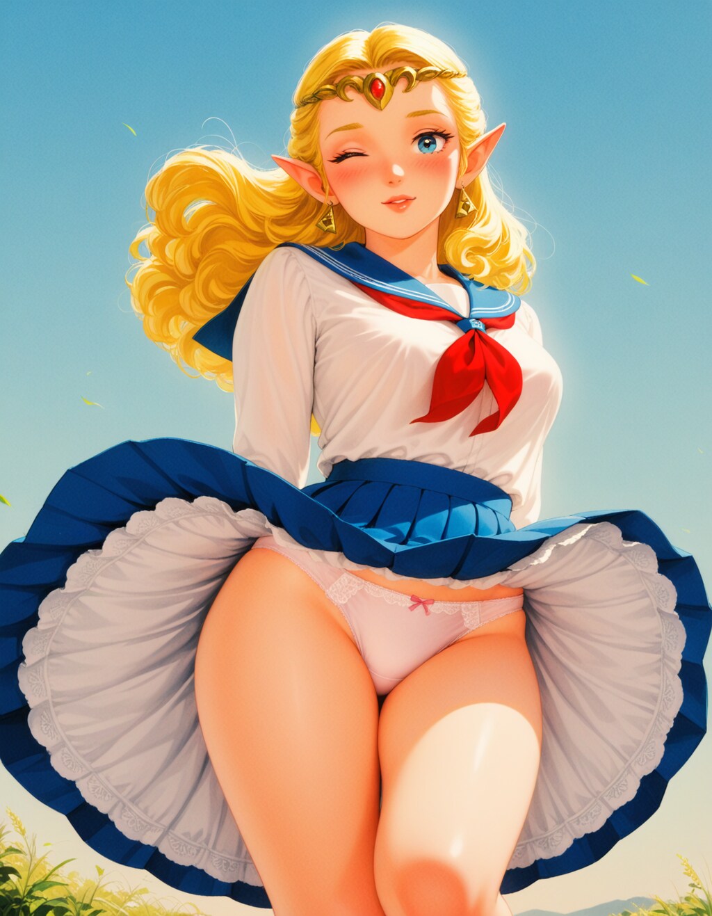 セーラー服のゼルダ姫